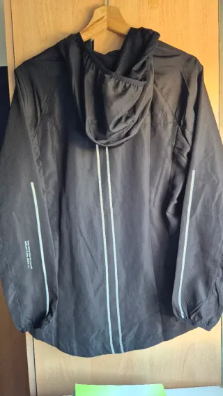 Chaqueta Cortavientos Tenth Negra Talla S