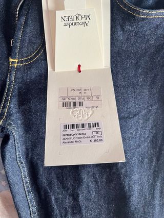 Jeans Alexander McQueen Uomo Tg 48