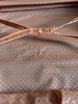 Maleta vintage de cuero marrón marca gladiator