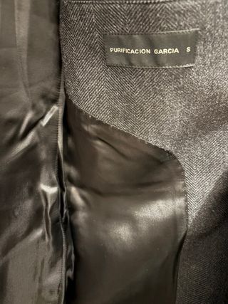 Abrigo Purificación García Gris Hombre