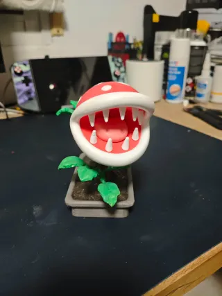 Planta Piraña Mario Bonsái 3D Figura
