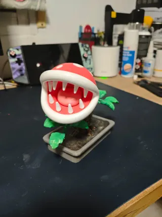 Planta Piraña Mario Bonsái 3D Figura