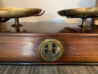Antica Bilancia Ottone e Legno
