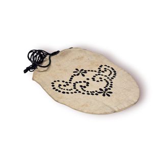 Bolsa Linho Cru Bordada à Mão