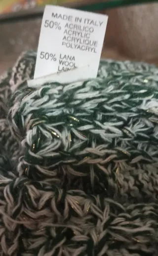 Jersey Made in Italy Lana Verde Jaspeado