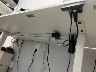 Mesa elevable blanca