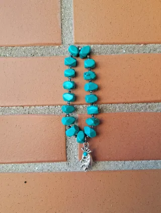 Pulsera piedras turquesa hippie etnico