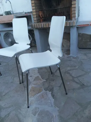 4 Sedie da Pranzo Bianche