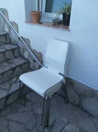 4 Sedie da Pranzo Bianche