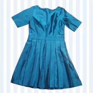 Vestido largo beige fiesta/coctel