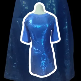 Vestido largo beige fiesta/coctel