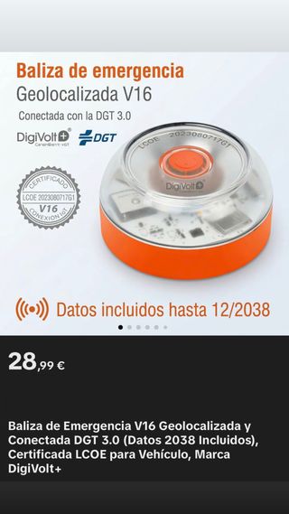 Baliza Emergencia V16 Geolocalizada DGT