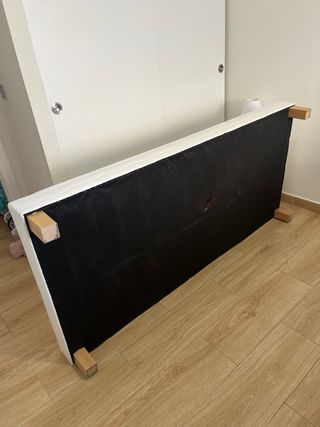 Base tapizada / somier cama 90