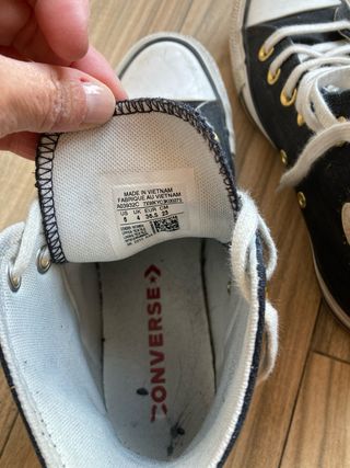 Converse Talla 36.5 Negras