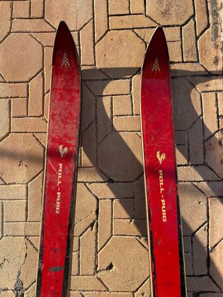 Esquís Vintage Rojos
