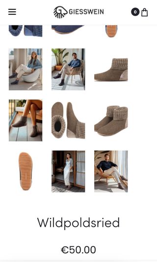 Zapatilla bota hombre Giesswein gris