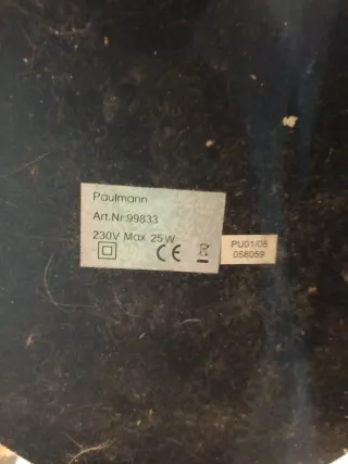 Lámpara de pie cristal y metal