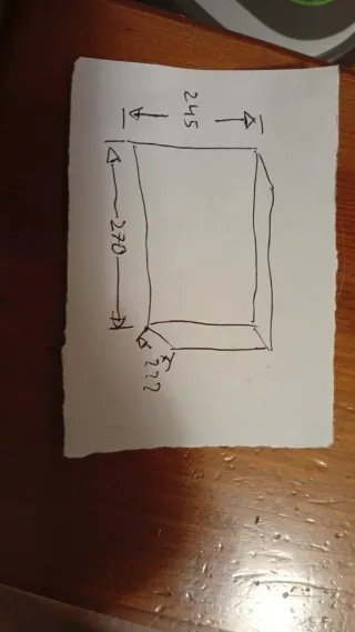 Armario antiguo madera con espejo