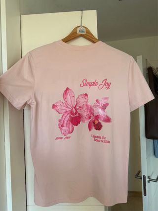 Camiseta rosa
