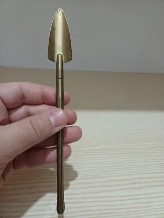 Set 3 piccoli attrezzi giardinaggio ottone