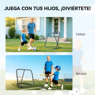 Red de rebote fútbol plegable