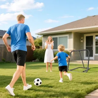 Red de rebote fútbol plegable