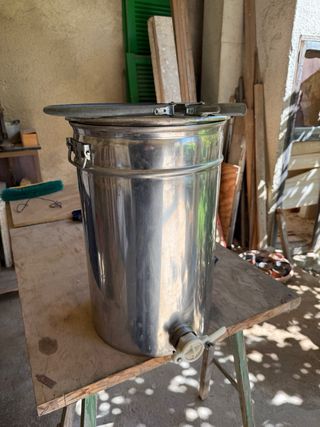Depósito miel 50L acero inoxidable con asas