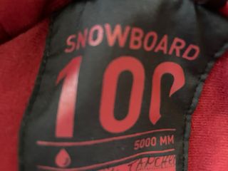 Chaqueta de esquí Snowbord talla -12 años