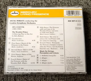 4CD Bartók Antal Dorati  Mercury Living Presence