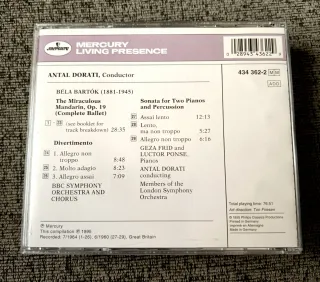 4CD Bartók Antal Dorati  Mercury Living Presence