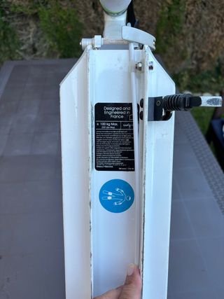 Monopatín Oxelo Mid 9 Decathlon Blanco/Rosa