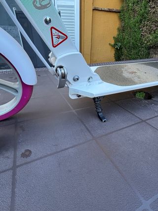 Monopatín Oxelo Mid 9 Decathlon Blanco/Rosa