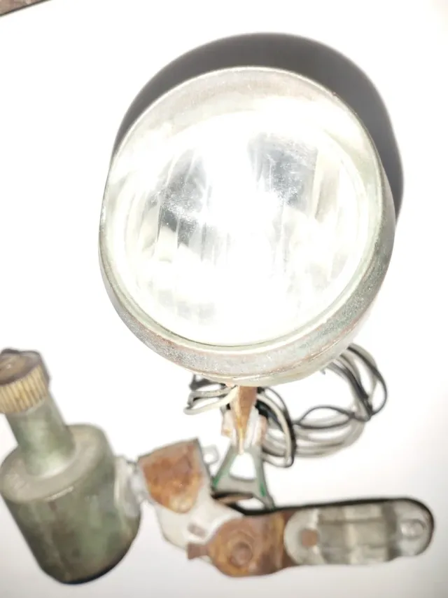 Luz Delantera Tipo Dinamo Retro A Pila Bicicleta Vintage