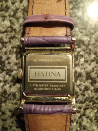 Reloj Festina Morado y Plateado