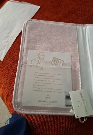 Portadocumentos Pasito a Pasito rosa (acolchado)