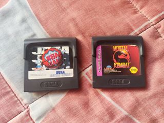 Juegos Game Gear NBA Jam y Mortal Kombat