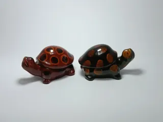 2 Tartarughe Decorative in Ceramica