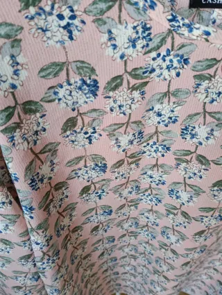 Blusón CASHEW FLOWER floral rosa talla xl