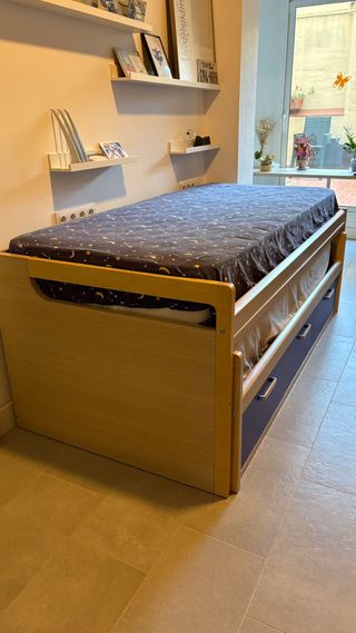Cama nido doble con 3 cajones