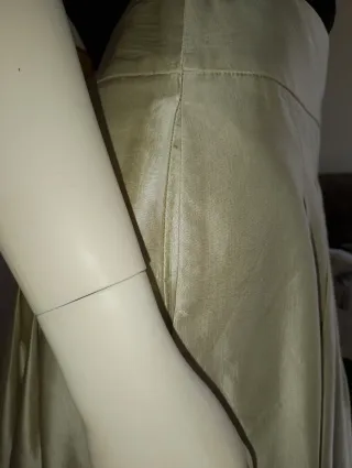 Falda Massimo Dutti Beige y Negra