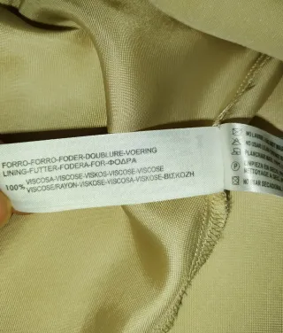 Falda Massimo Dutti Beige y Negra