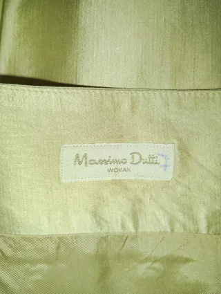 Falda Massimo Dutti Beige y Negra