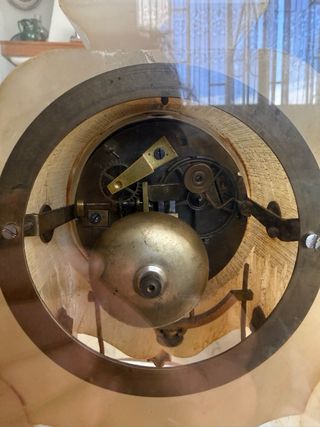 Reloj antiguo francés imperio bronce-dorado