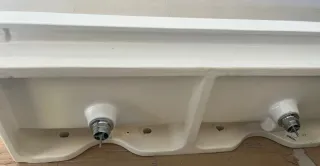 Lavabos Dobles Roca Porcelana Blancos