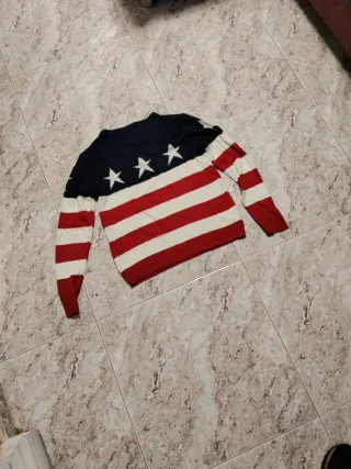 Jersey manga larga estrellas y rayas