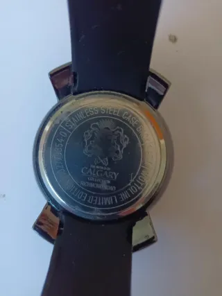 Reloj Calgary Negro Multicolor