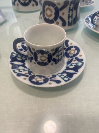 Juego de café Sargadelos 9 piezas