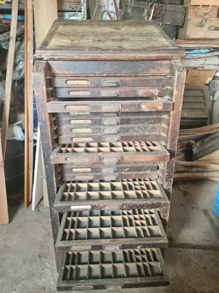 Chibalete de Imprenta Antiguo