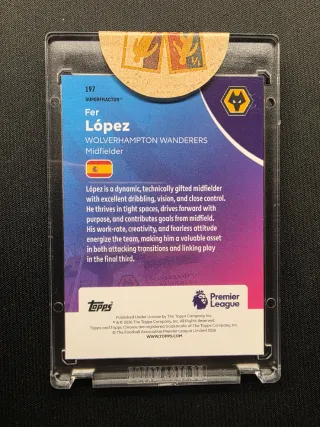 Fer López RC 1/1 Superfractor Topps Chrome 2025-26