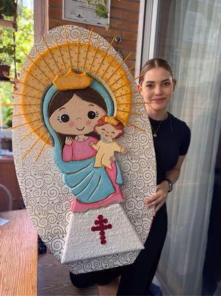 Figura Virgen del Pilar Artesanal